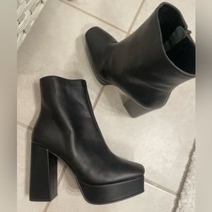 Nordstrom Platform Black Booties